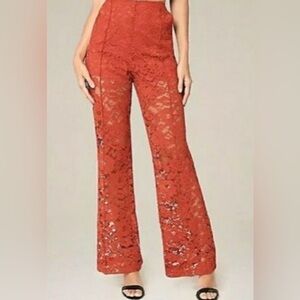 Bebe Lace Wide Leg Trouser